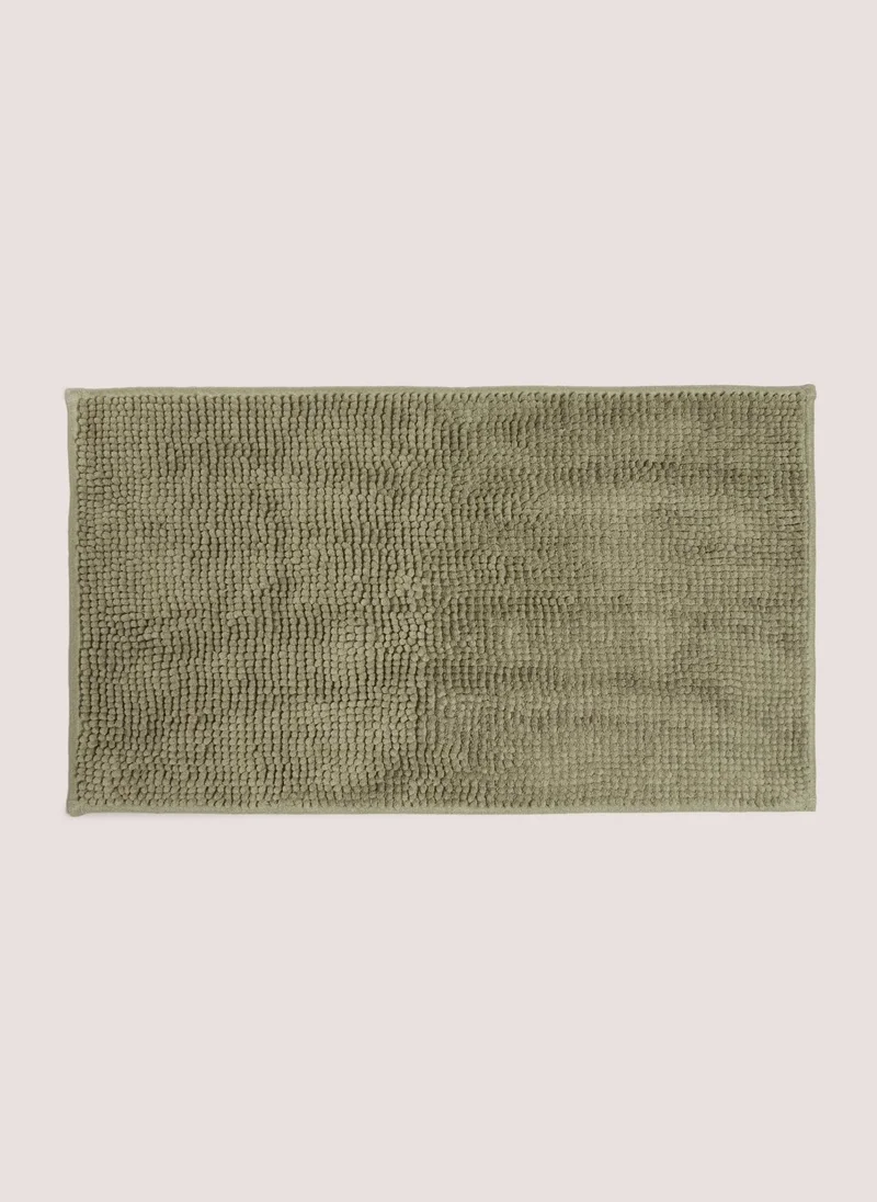 ماتلان سجادة حمام مخملية باللون الأخضر المريمي